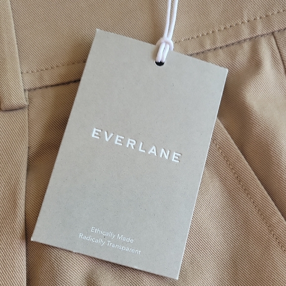 Everlane Tan Trousers with Straight-Leg Design - Picture 2 of 7